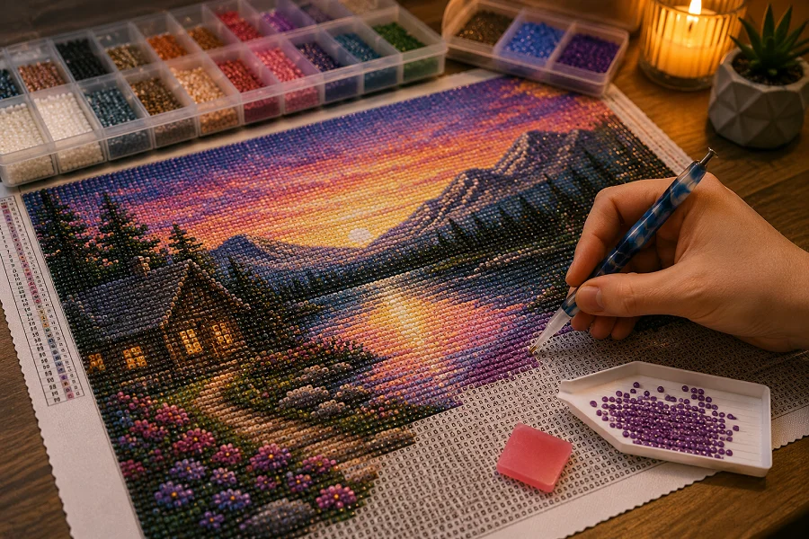 The art of diamond painting